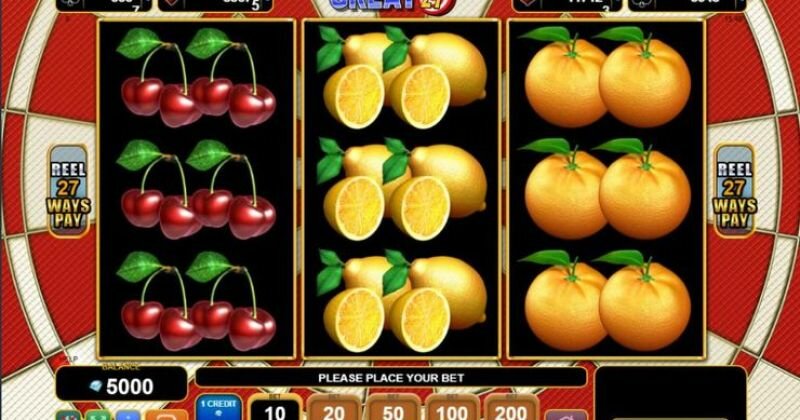 Jogue Onde Jogar Great 27 slot da EGT slot online gratuitamente | Casino Portugal