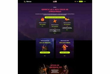 Spin Samurai Casino - página de promoções