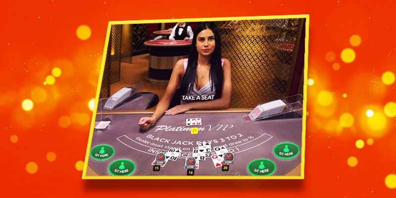 BLACKJACK COM DEALER AO VIVO