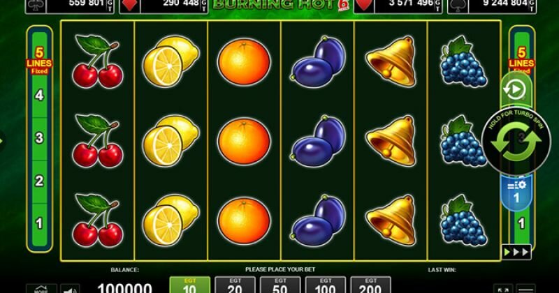 Jogue Slot Online Burning Hot de Amusnet slot online gratuitamente | Casino Portugal